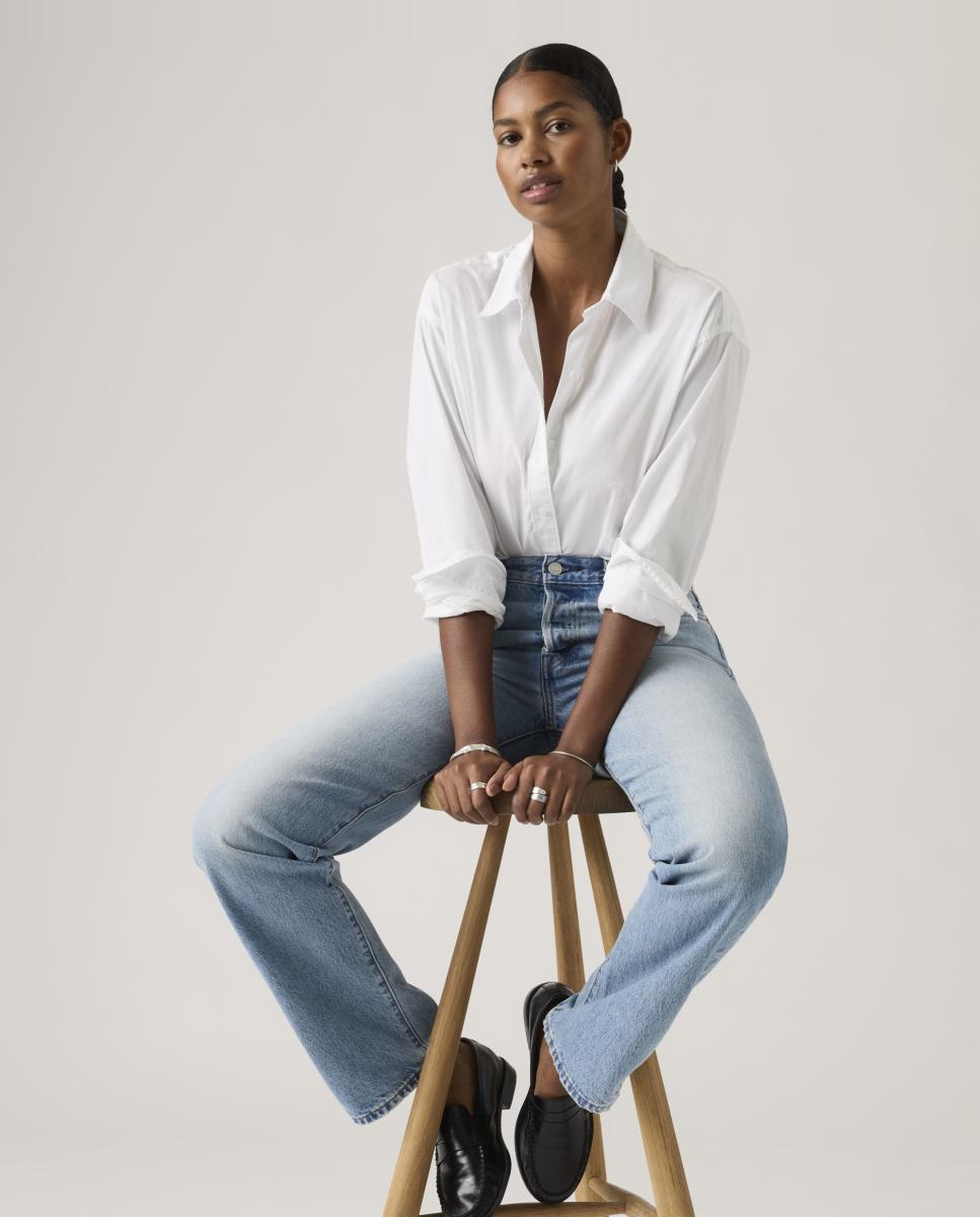 Camisa Cropped com Manga Comprida Branco-3