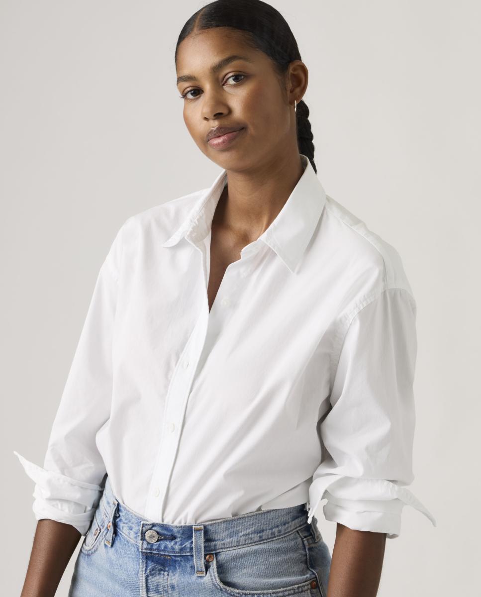 Camisa Cropped com Manga Comprida Branco-4