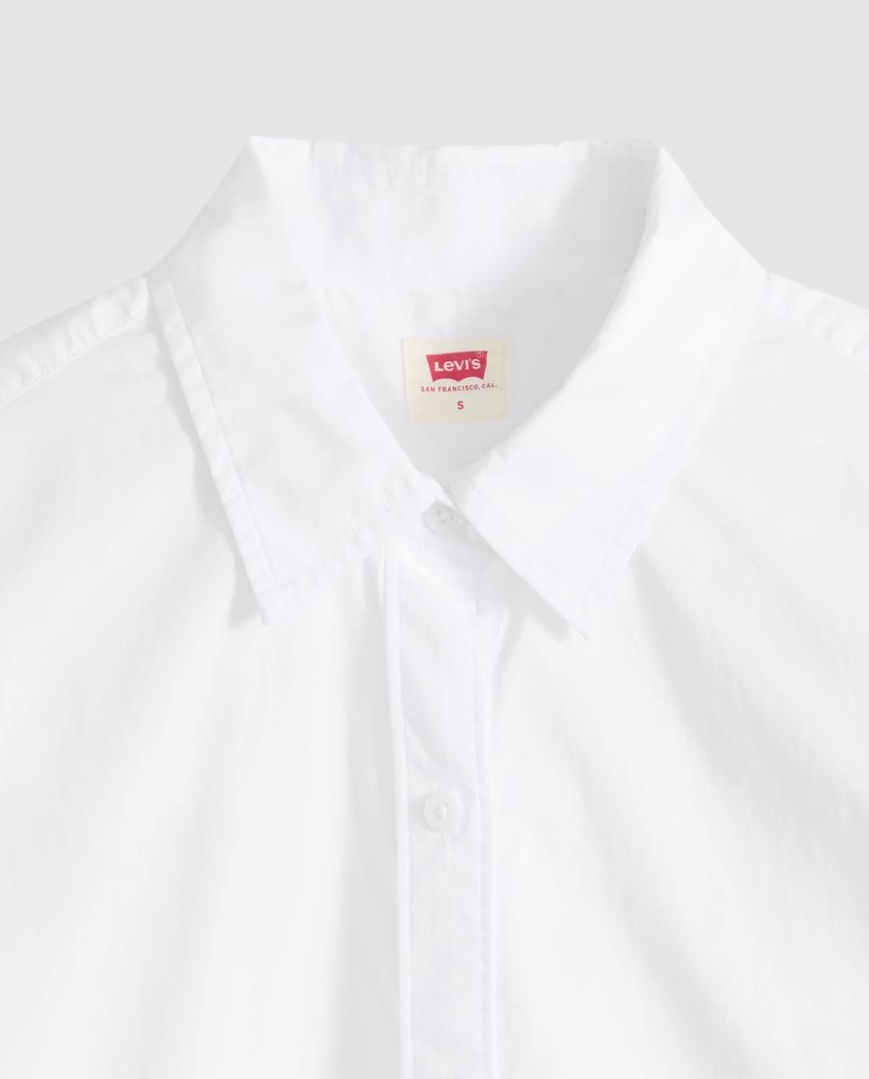 Camisa Cropped com Manga Comprida Branco-6