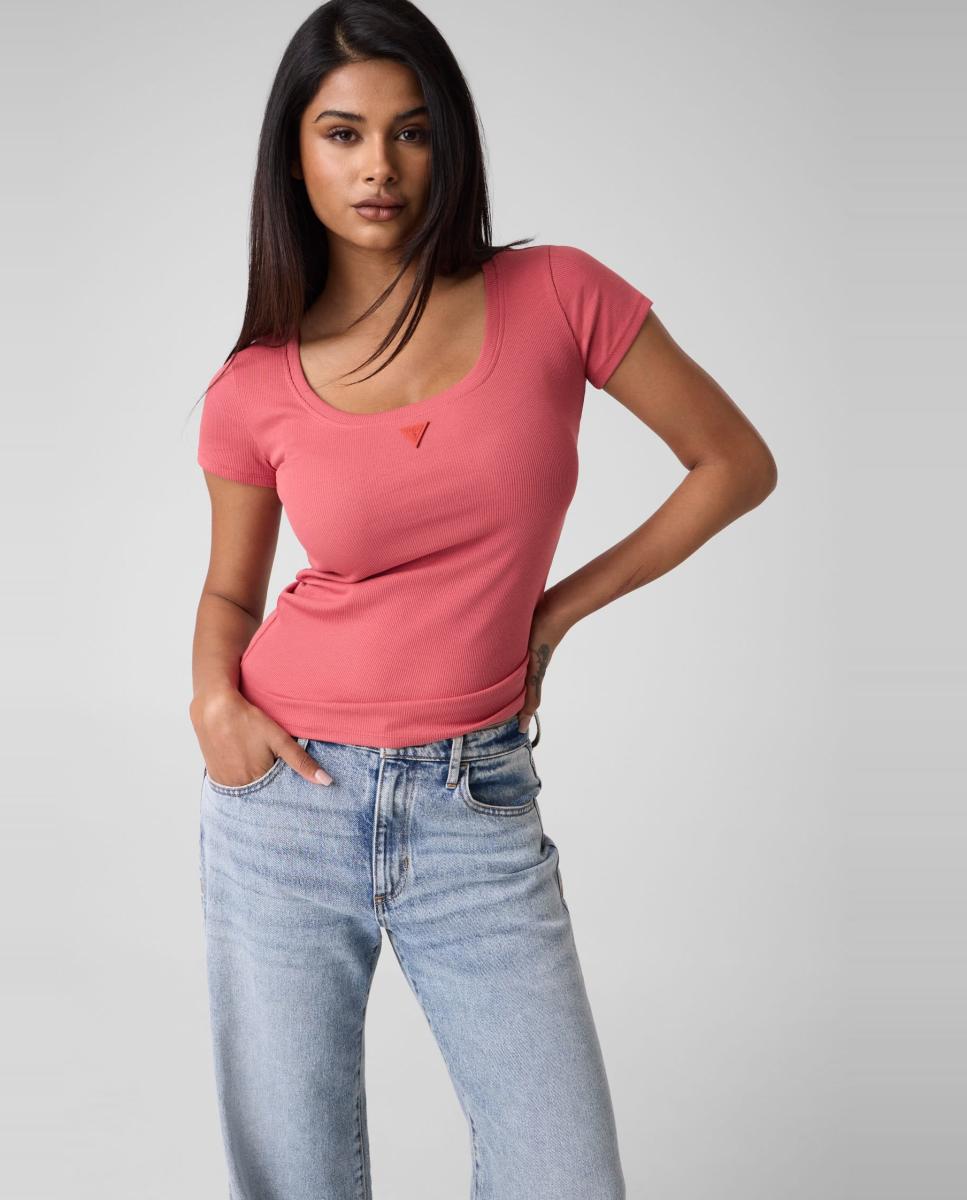 Imagen 0 de Camiseta de manga corta de mujer Rojo
