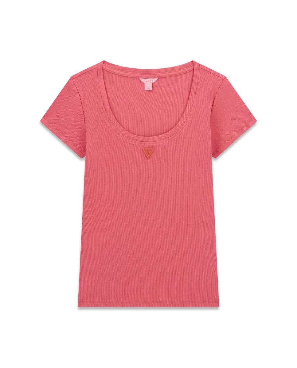 Camiseta de manga corta de mujer - Guess - Rojo Rojo-6
