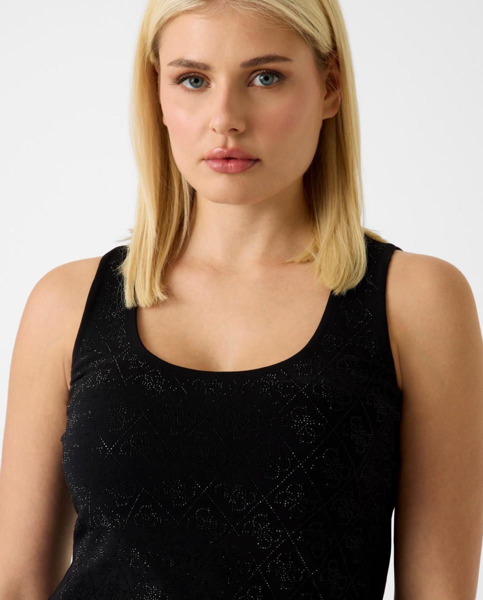 T-shirt sem Mangas Preto-2