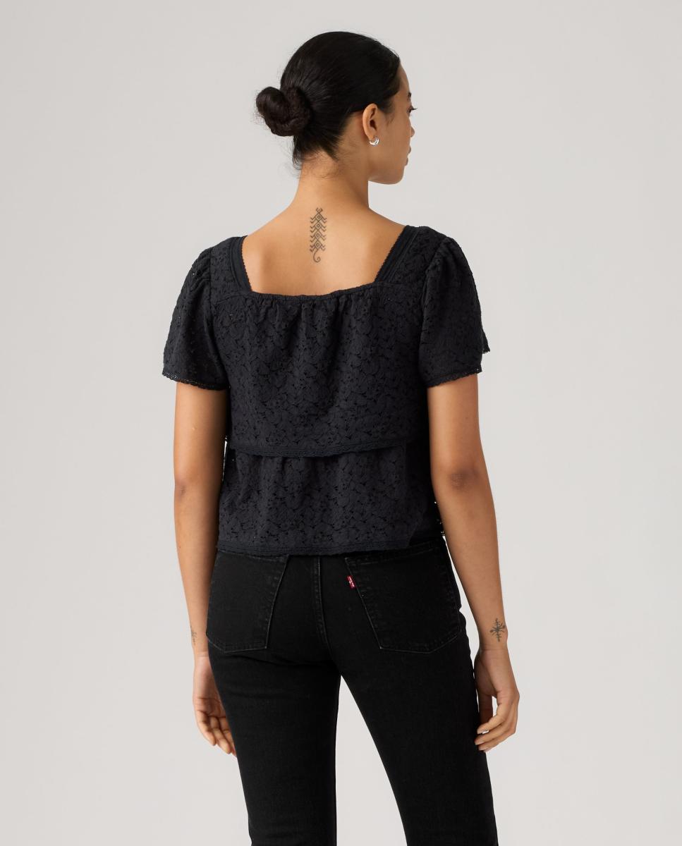 Imagen 2 de Blusa de mujer de manga corta - Levi's - Negro Negro
