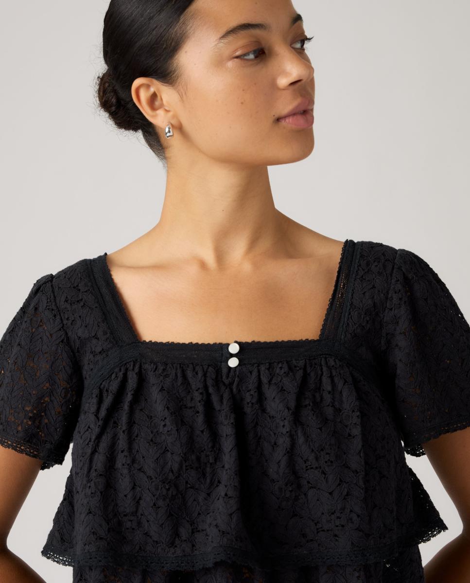 Imagen 3 de Blusa de mujer de manga corta - Levi's - Negro Negro