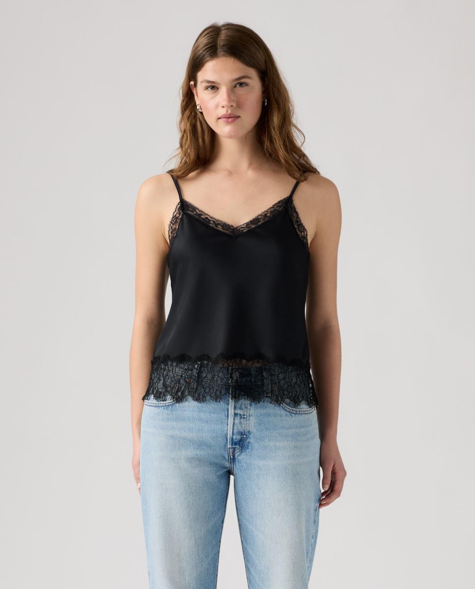 Top de mujer de tirantes con encajes - Levi's - Negro Negro-1