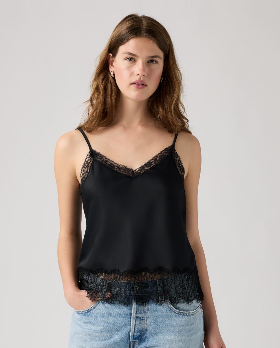 Top de mujer de tirantes con encajes - Levi's - Negro Negro-5
