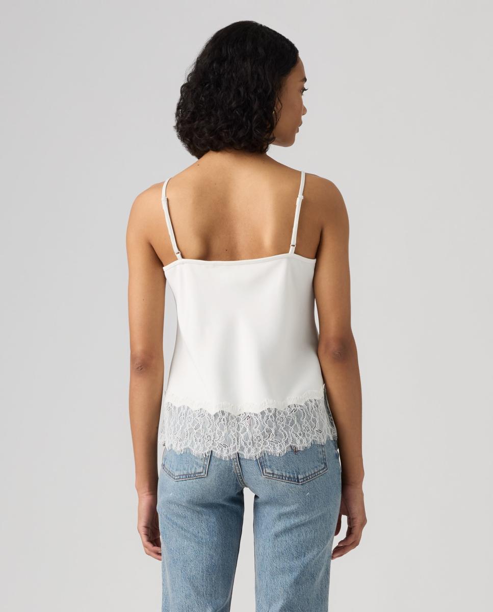 Top de mujer de tirantes con encajes - Levi's - Crema Crema-2