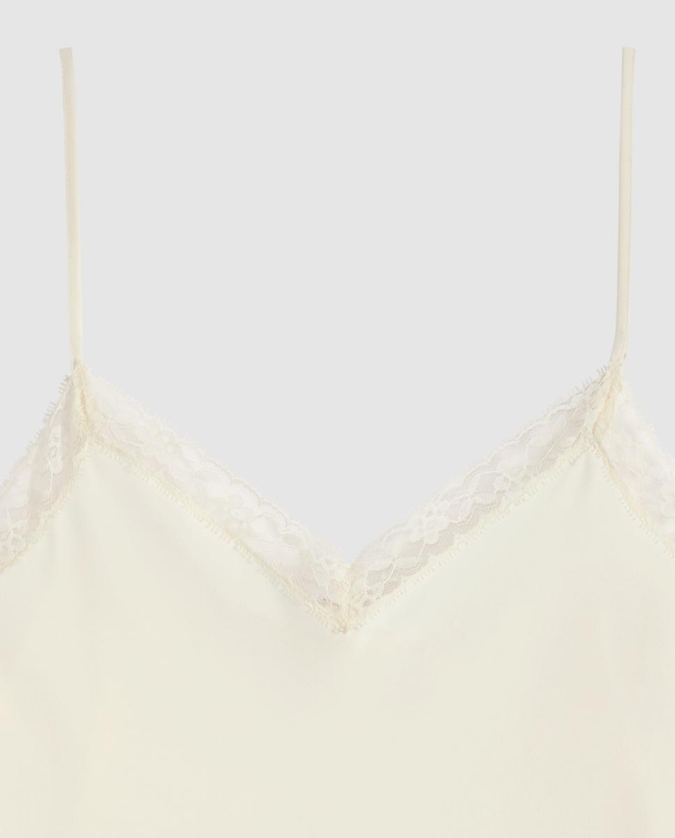 Top de mujer de tirantes con encajes - Levi's - Crema Crema-6