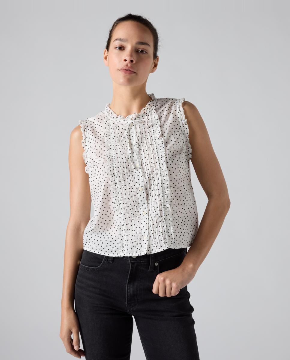 Blusa de mujer sin mangas - Levi's - Crema Crema-4