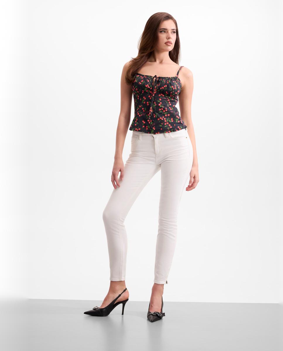 Top de alças de mulher Multicolor-5