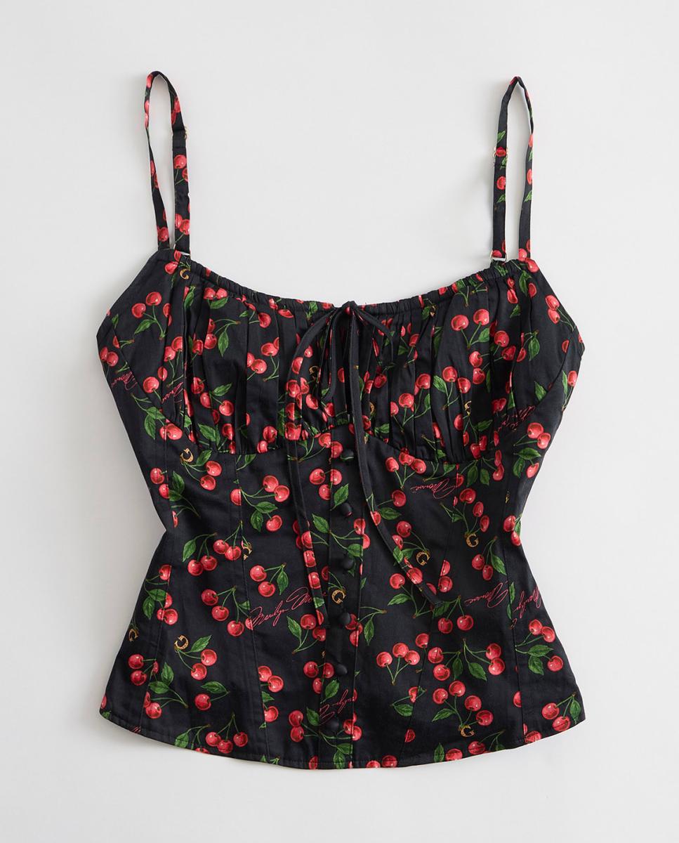 Top de alças de mulher Multicolor-4