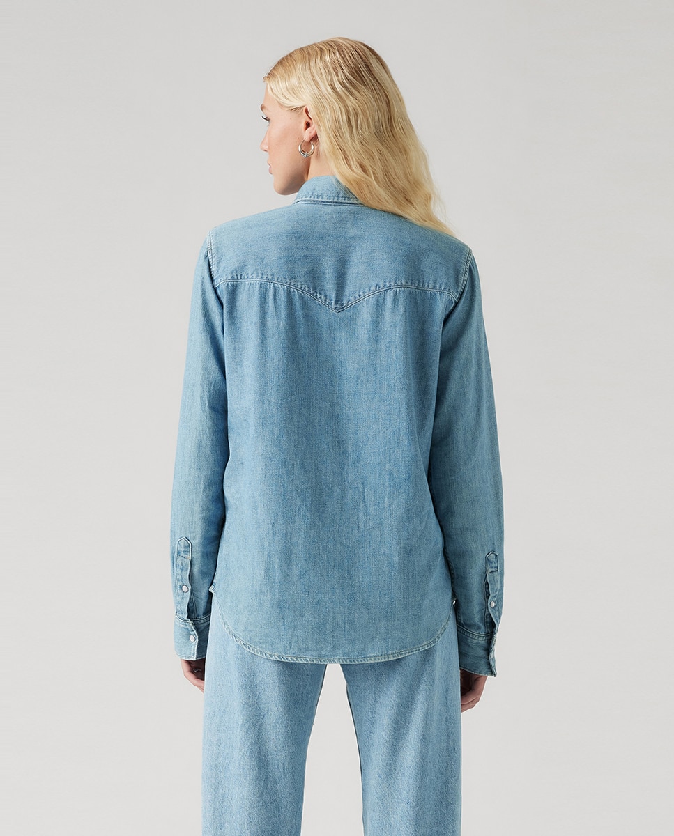Camisa vaquera de mujer de manga larga - Levi's - Azul claro Azul claro-2