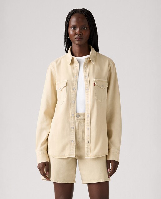 Imagen 0 de Camisa vaquera de mujer de manga larga