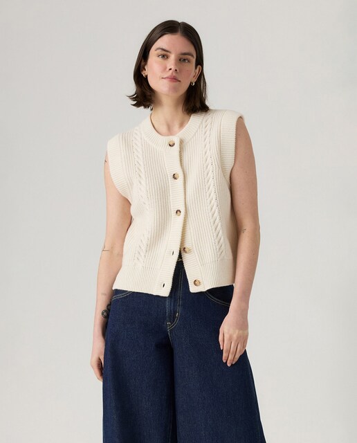 Imagem 0 de Colete de malha com decote redondo