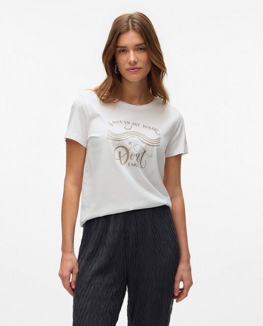 Imagen 0 de Camiseta de manga corta de mujer con estampado