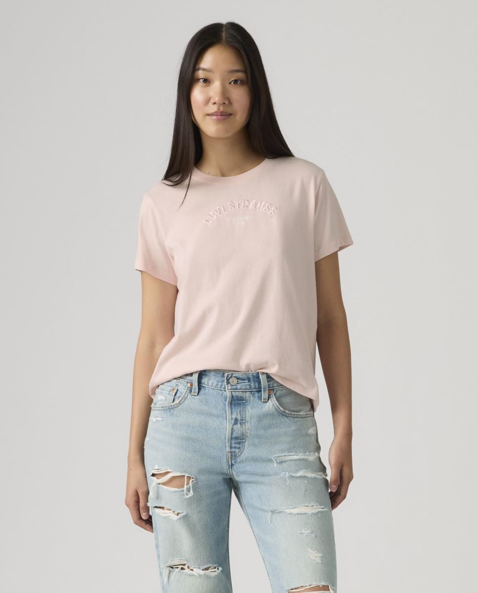 Imagem 0 de T-shirt de mulher com manga curta e decote redondo
