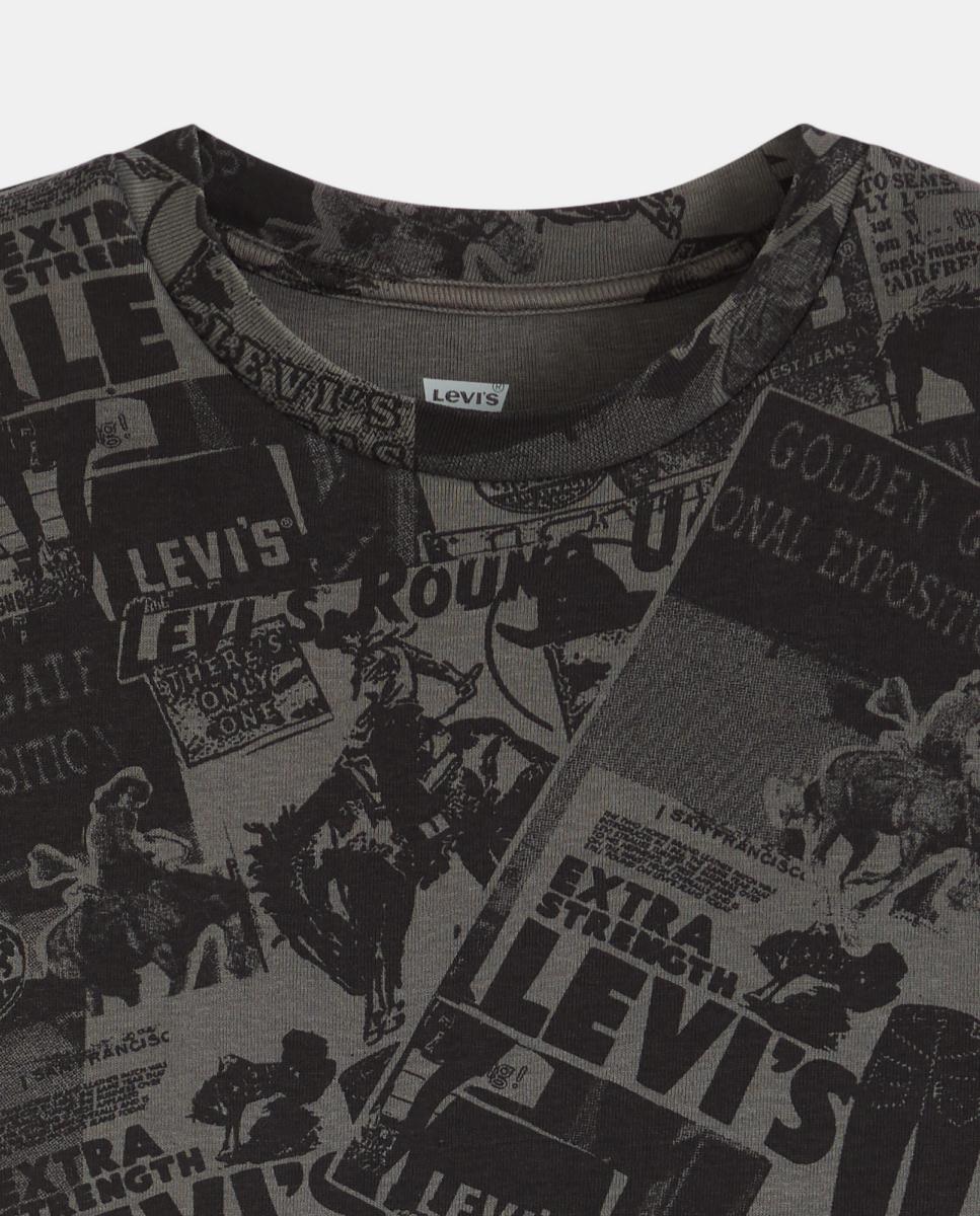 T-shirt Cropped com Manga Curta e Decote Redondo Preto-6