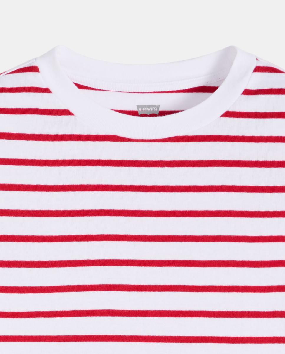 T-shirt de mulher crop de manga curta Multicolor-6