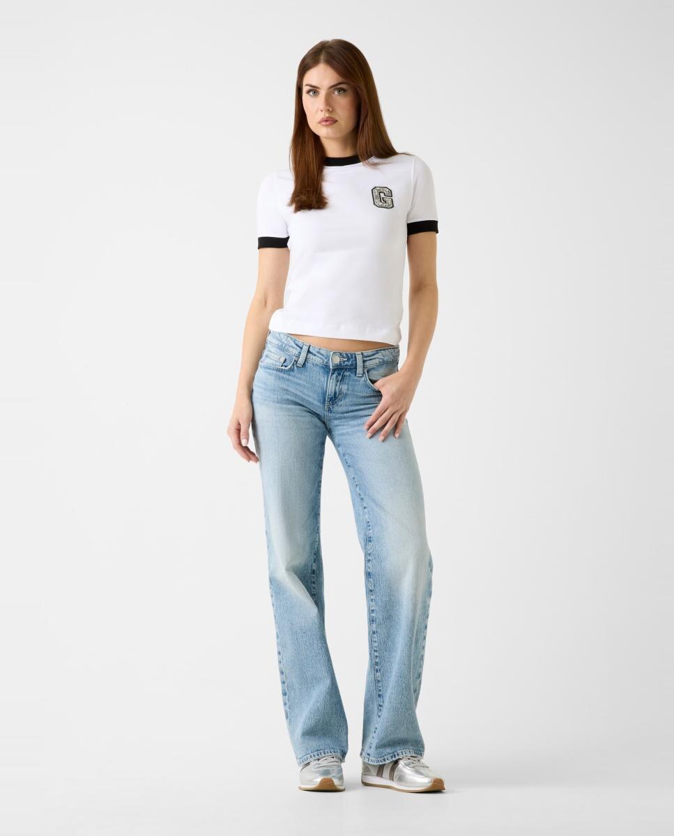Camiseta de manga corta de mujer - Guess - Blanco Blanco-5