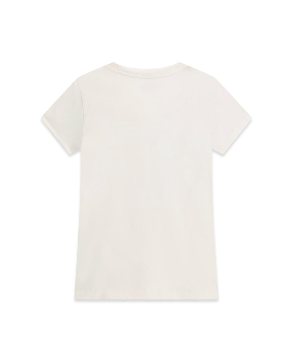 T-shirt de manga curta de mulher Creme-5