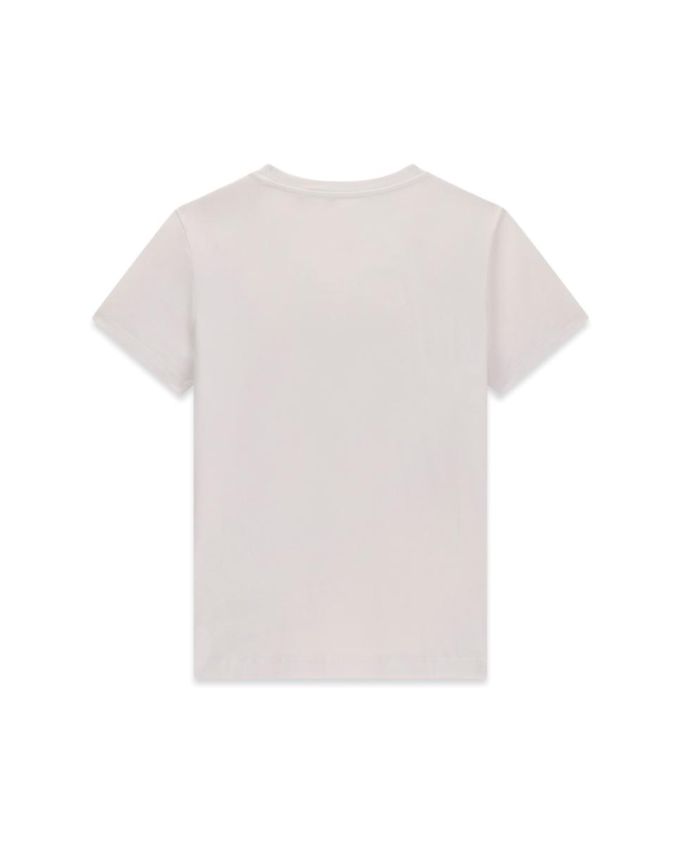 T-shirt de manga curta de mulher Branco-2