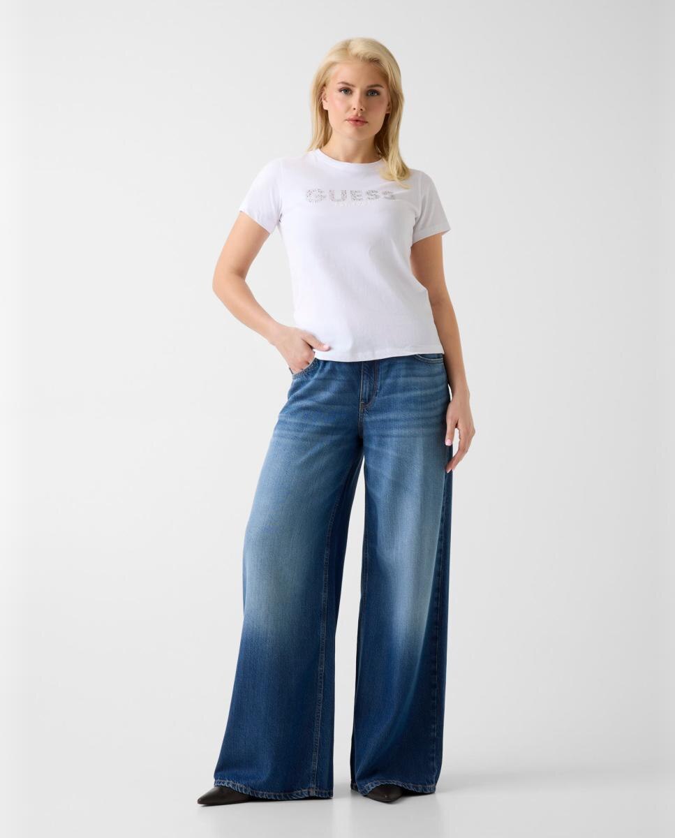 Imagen 5 de Camiseta de manga corta de mujer - Guess - Blanco Blanco