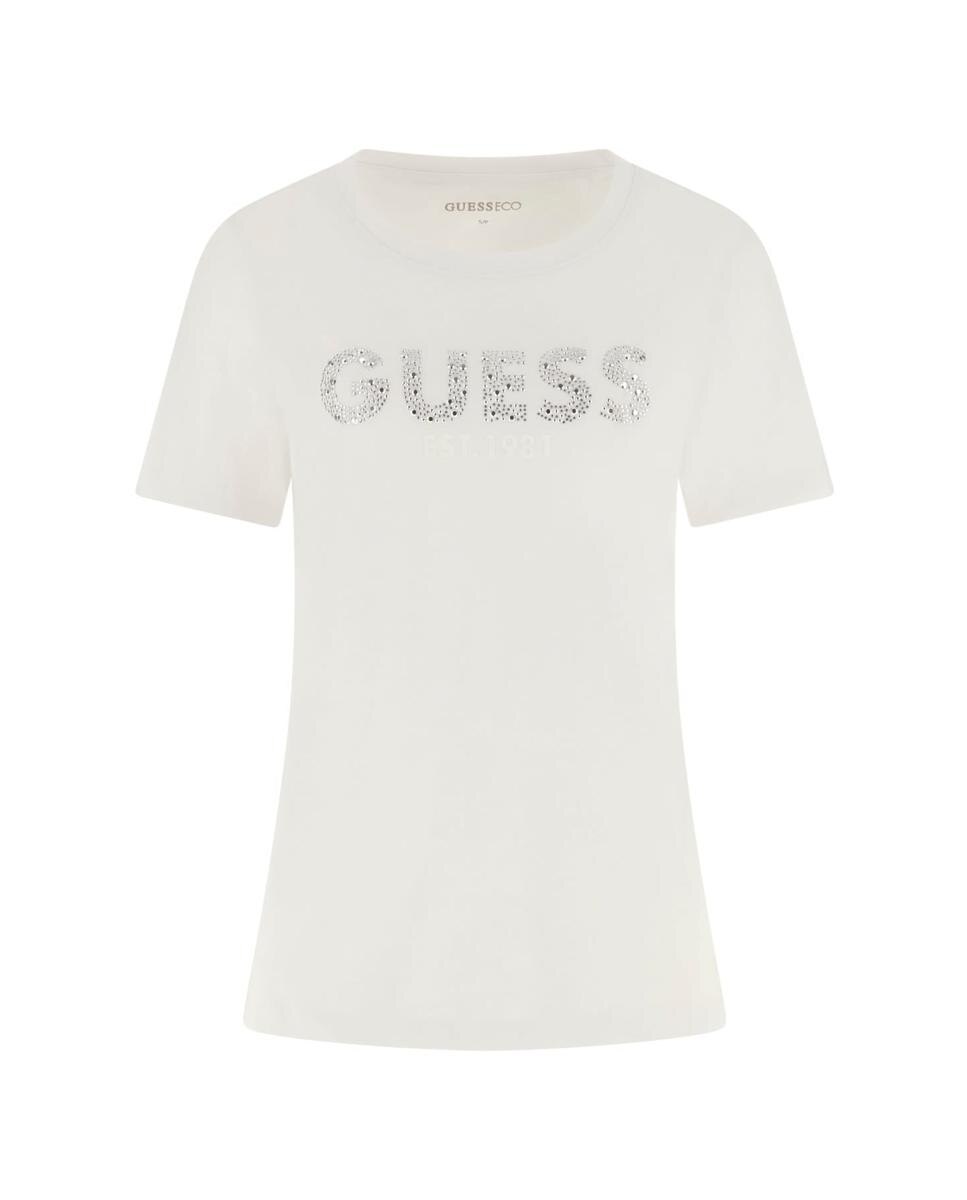 Imagen 4 de Camiseta de manga corta de mujer - Guess - Blanco Blanco