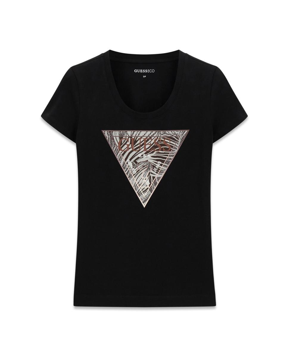 Camiseta de manga corta de mujer - Guess - Negro Negro-4