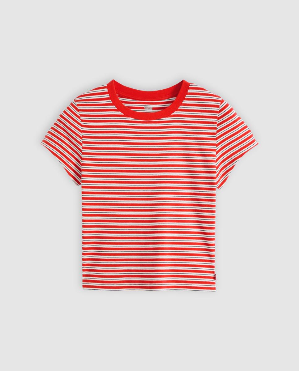 T-shirt Cropped com Manga Curta e Decote Redondo Multicolor-5