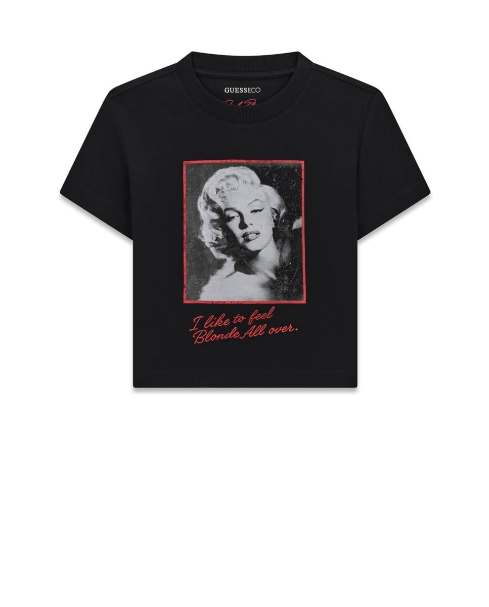 T-shirt de mulher com manga curta Preto-4