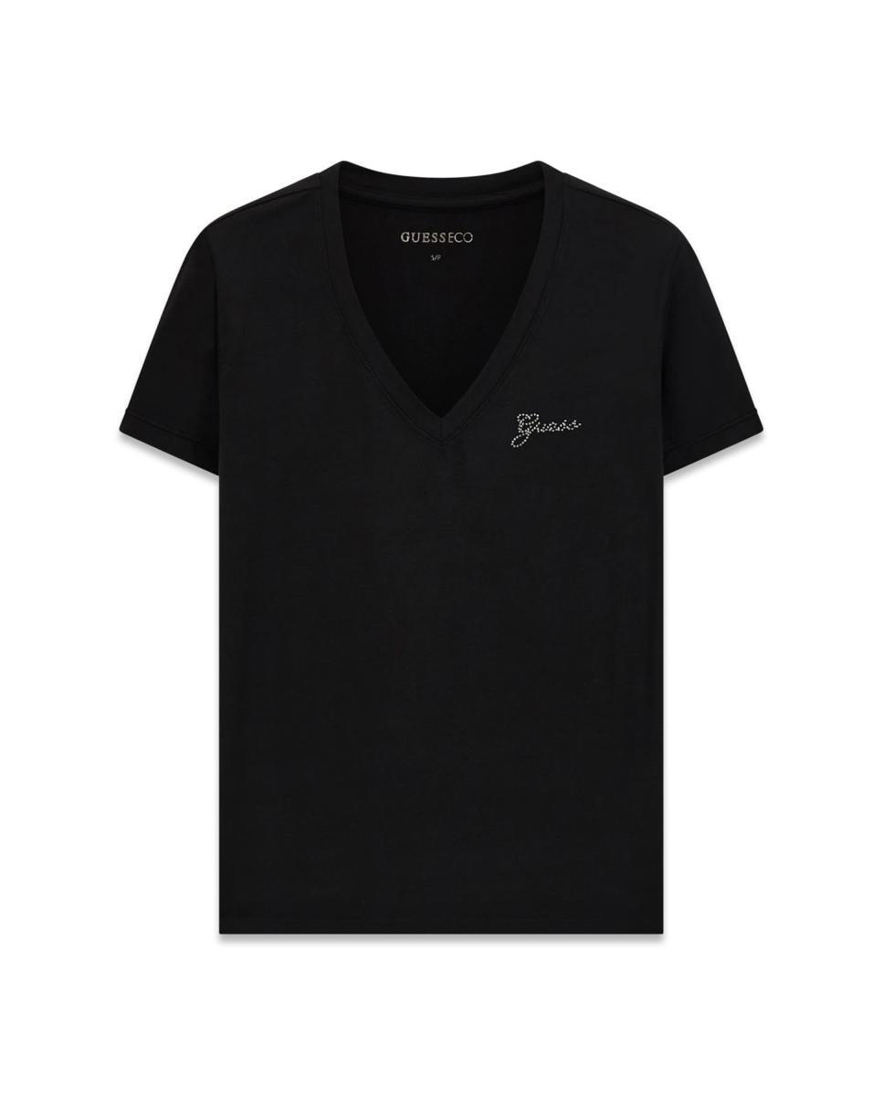 Camiseta de manga corta de mujer - Guess - Negro Negro-4