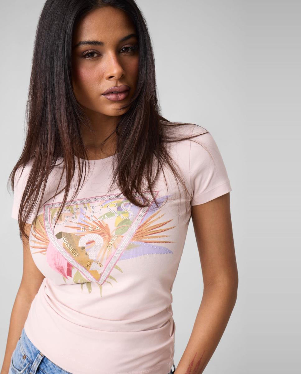 Camiseta de manga corta de mujer - Guess - Multicolor Multicolor-4