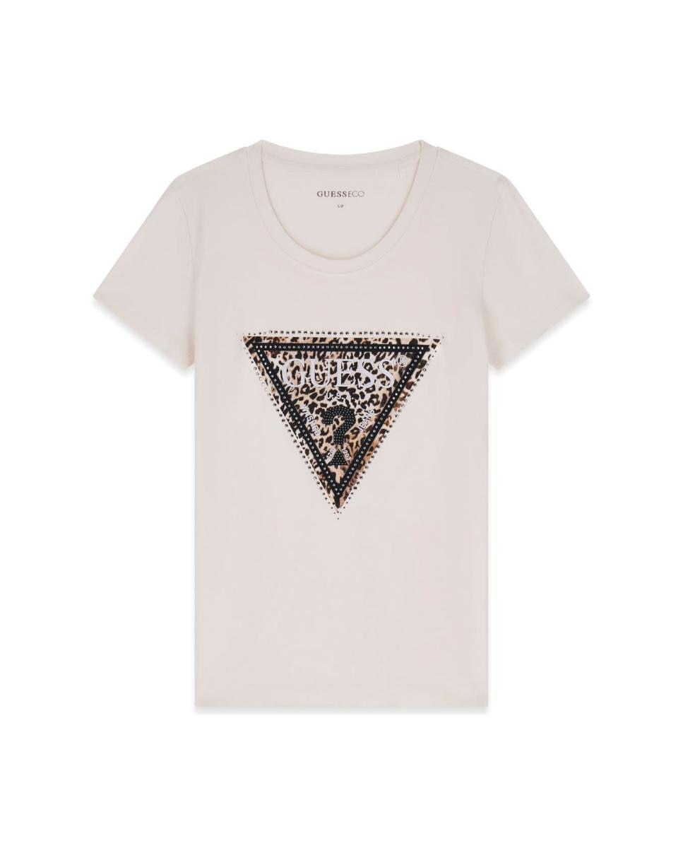 Camiseta de manga corta de mujer - Guess - Blanco Blanco-4