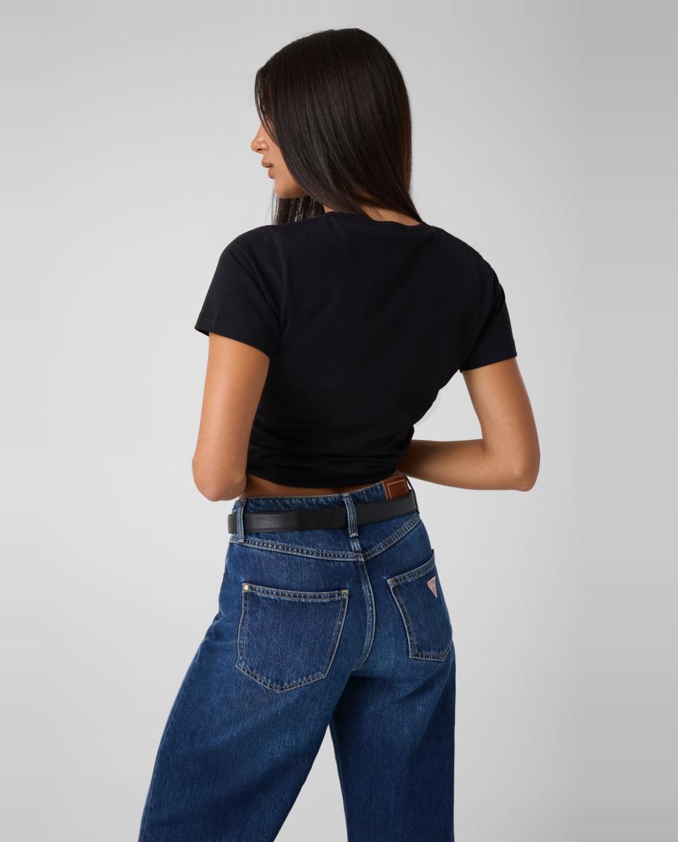 Camiseta de manga corta de mujer - Guess - Negro Negro-3