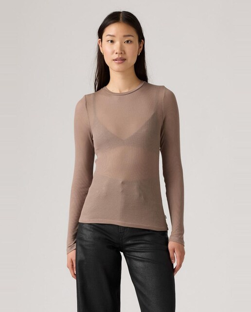 Imagem 0 de Camisola de Manga Comprida e Decote Redondo