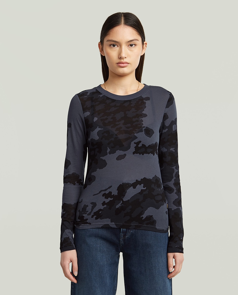 Imagem 0 de T-shirt Slim com Manga Comprida e Justa