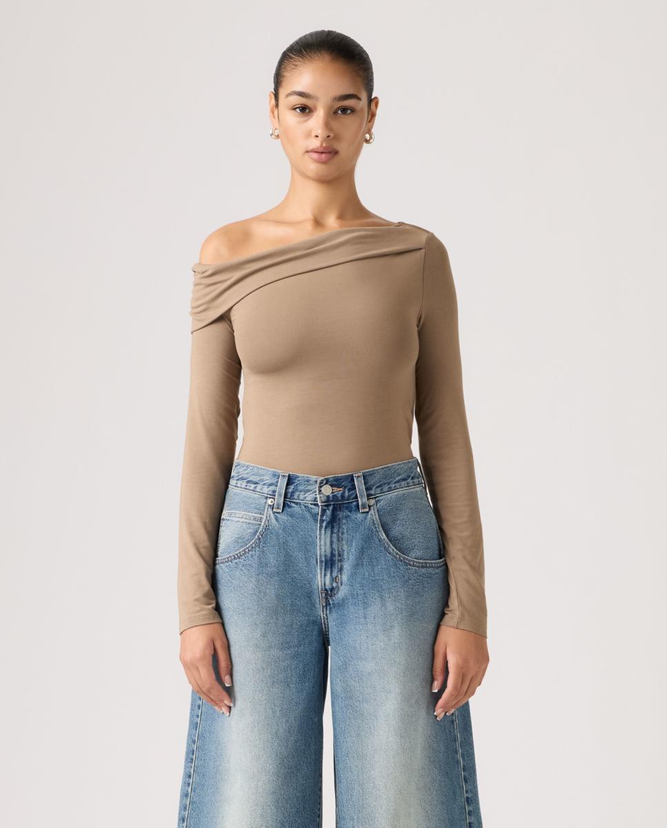 Imagem 0 de Camisola com Manga Comprida e Gola Assimétrica