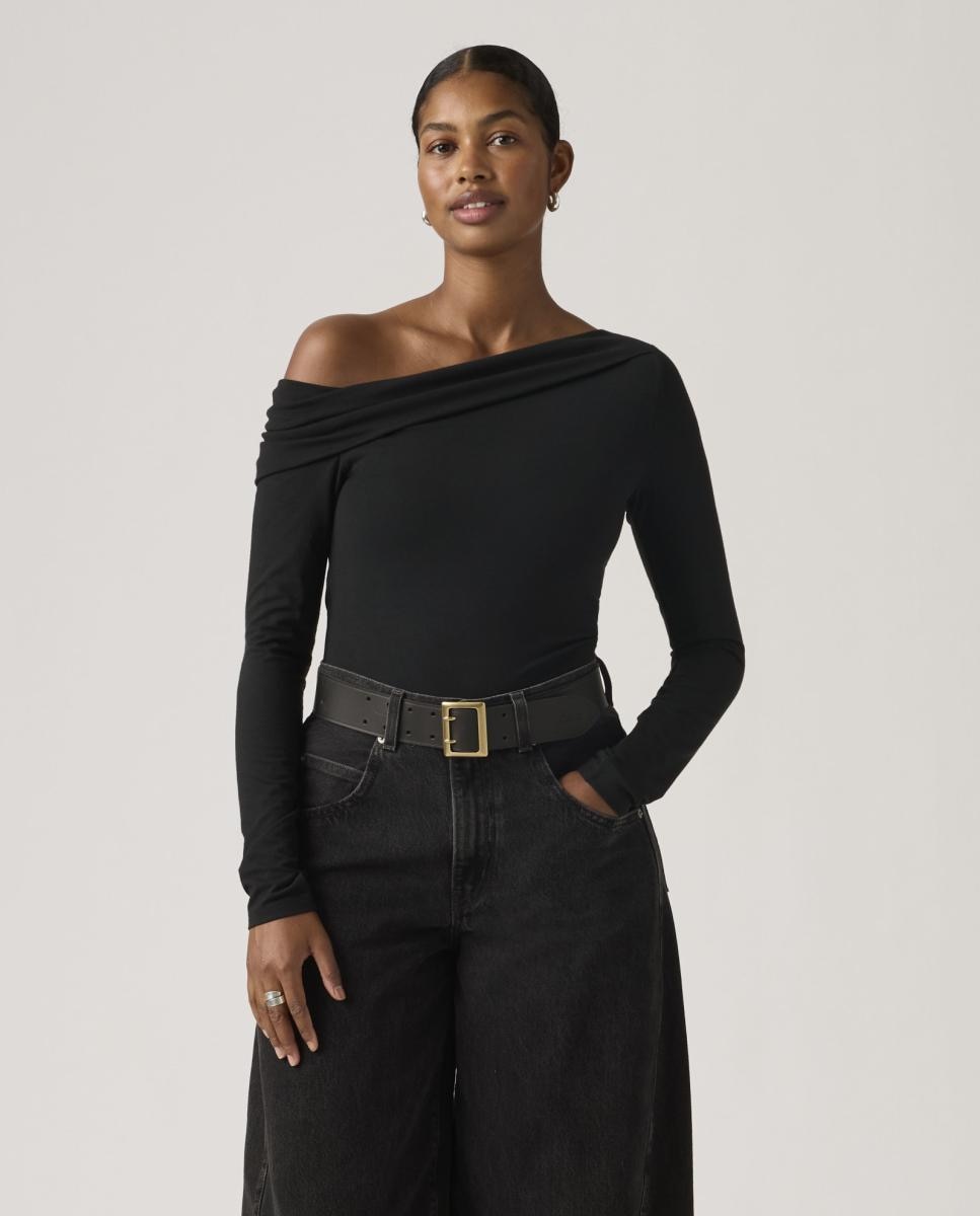 Imagem 0 de Camisola com Manga Comprida e Gola Assimétrica