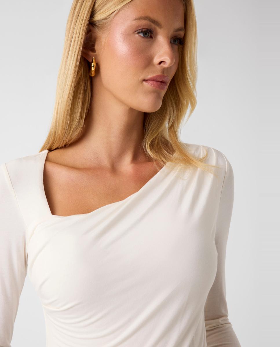 Camisola de manga comprida Creme-3