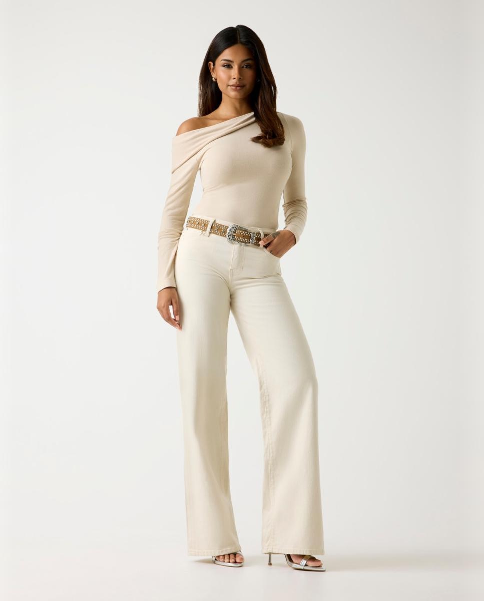 Camisola de manga comprida Creme-6