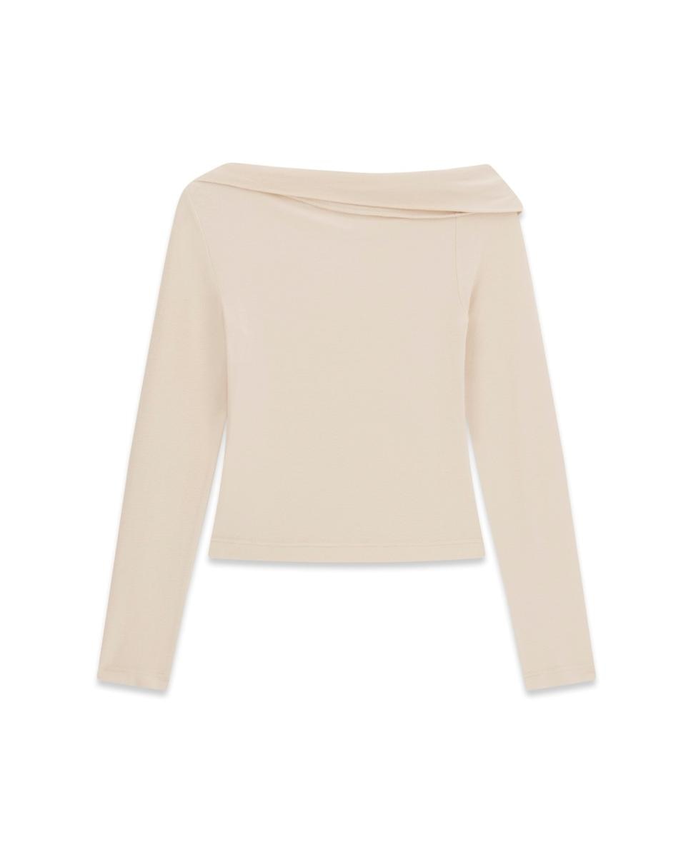 Camisola de manga comprida Creme-5
