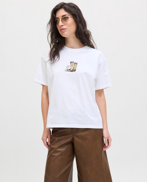 Imagen 0 de Camiseta de mujer estampada manga corta