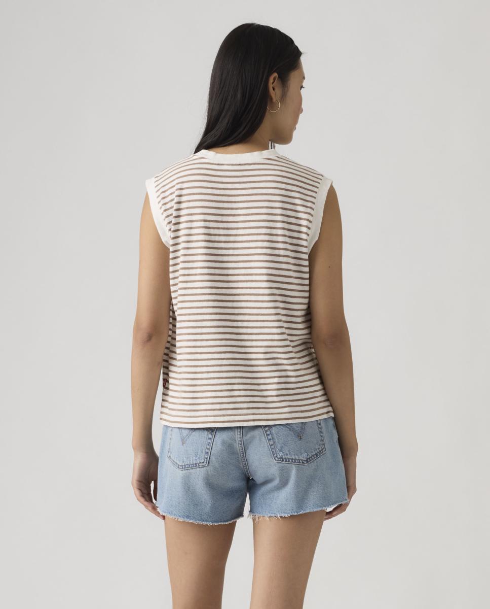 T-shirt sem mangas e com decote redondo Multicolor-2