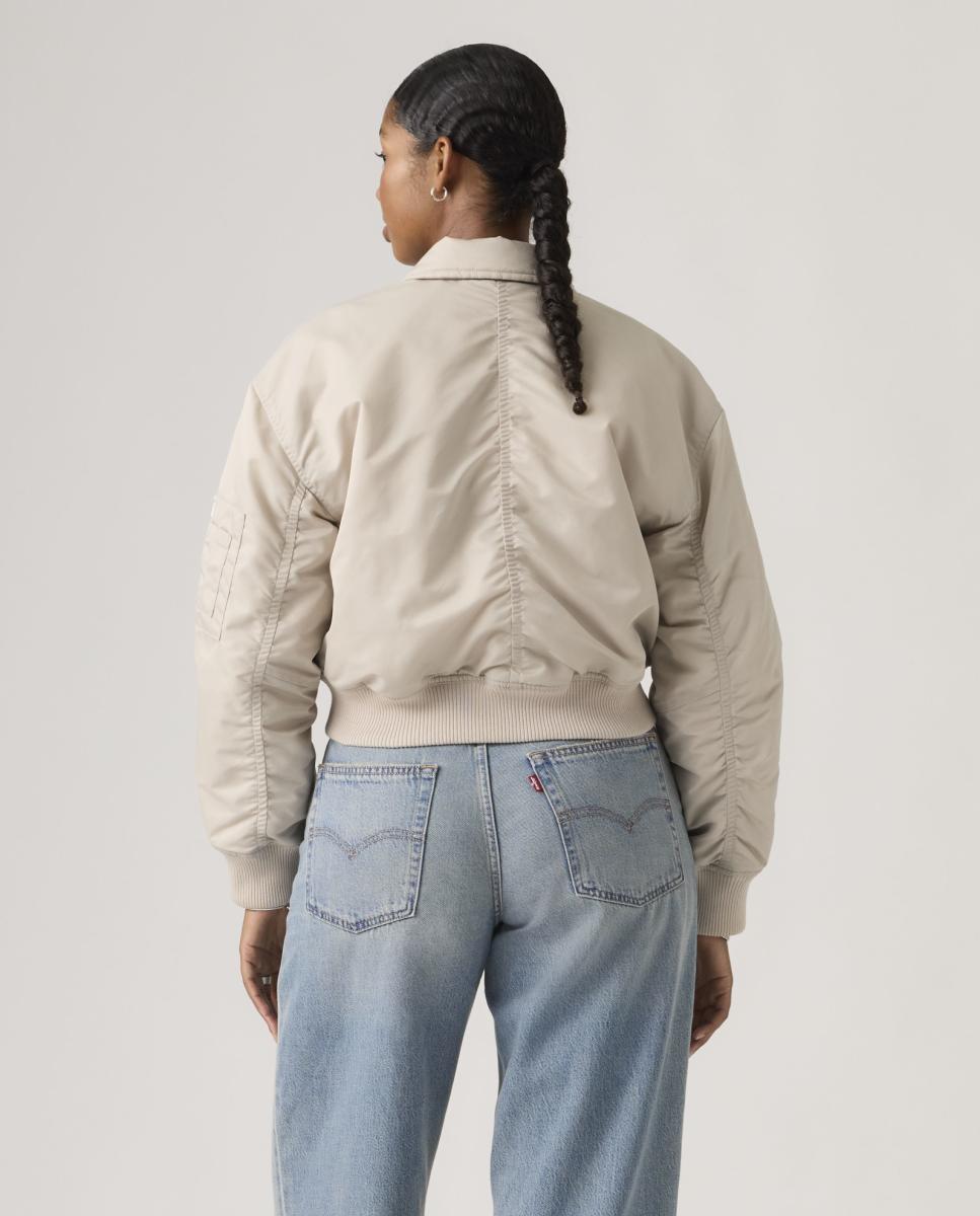 Blusão Tipo Bomber Creme-2