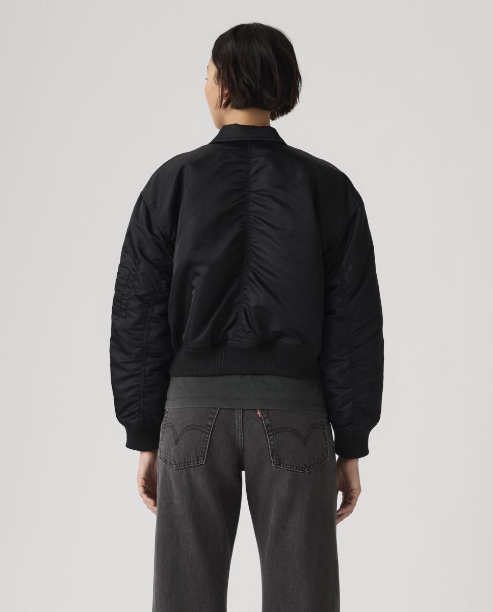 Blusão Tipo Bomber Preto-2