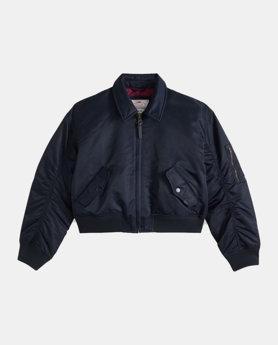 Blusão Tipo Bomber Preto-5