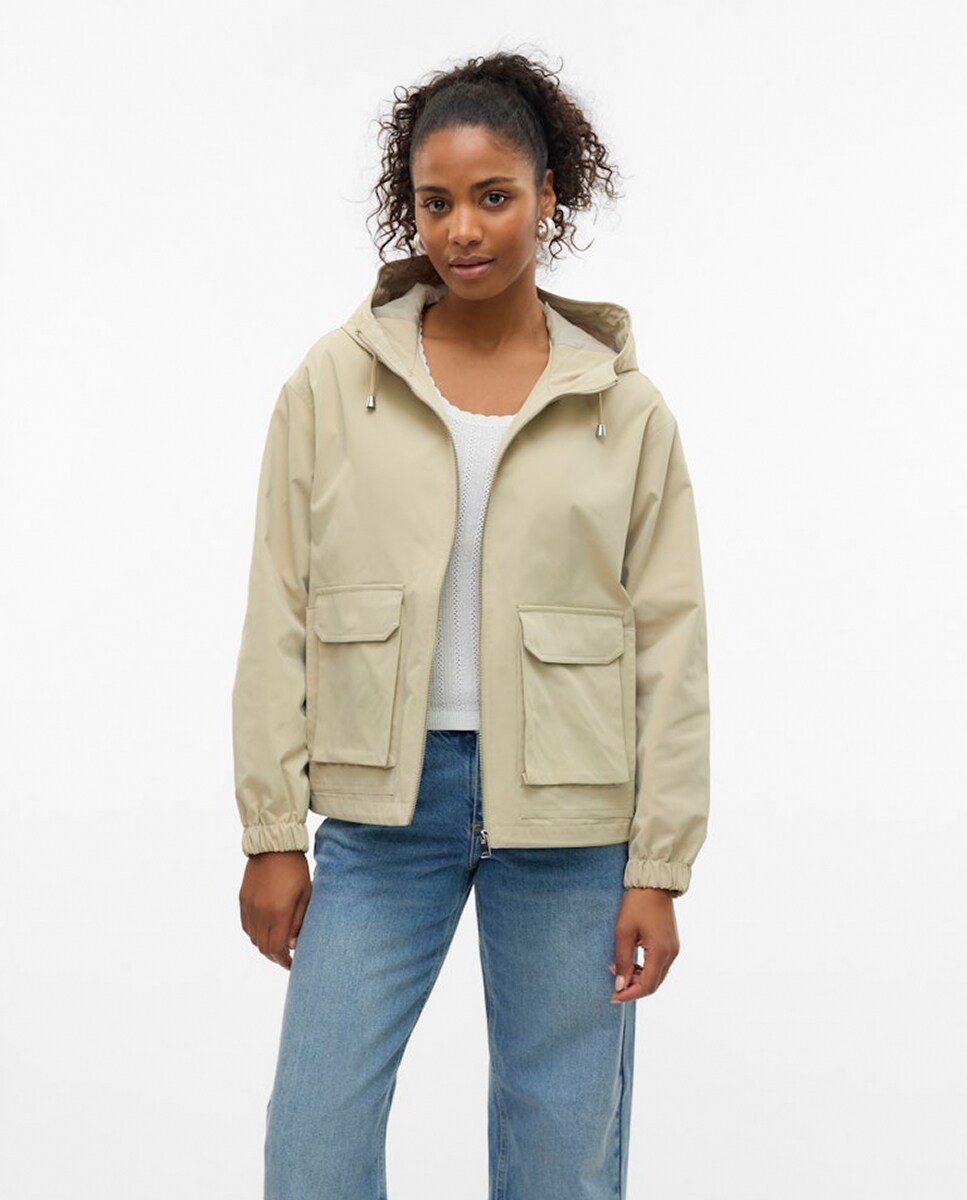 Parka corta con capucha de mujer · Vero Moda · El Corte Inglés
