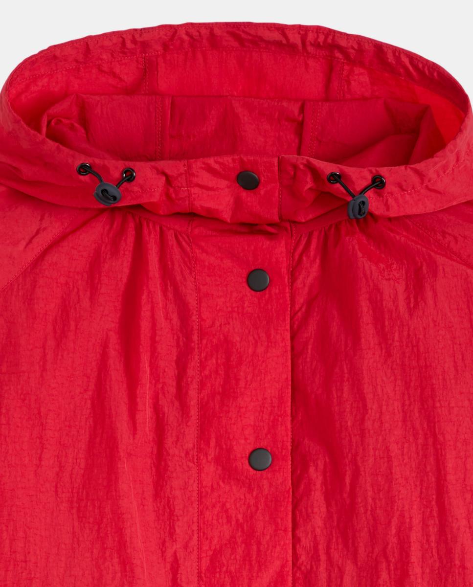 Parka de mulher com capuz Vermelho-6