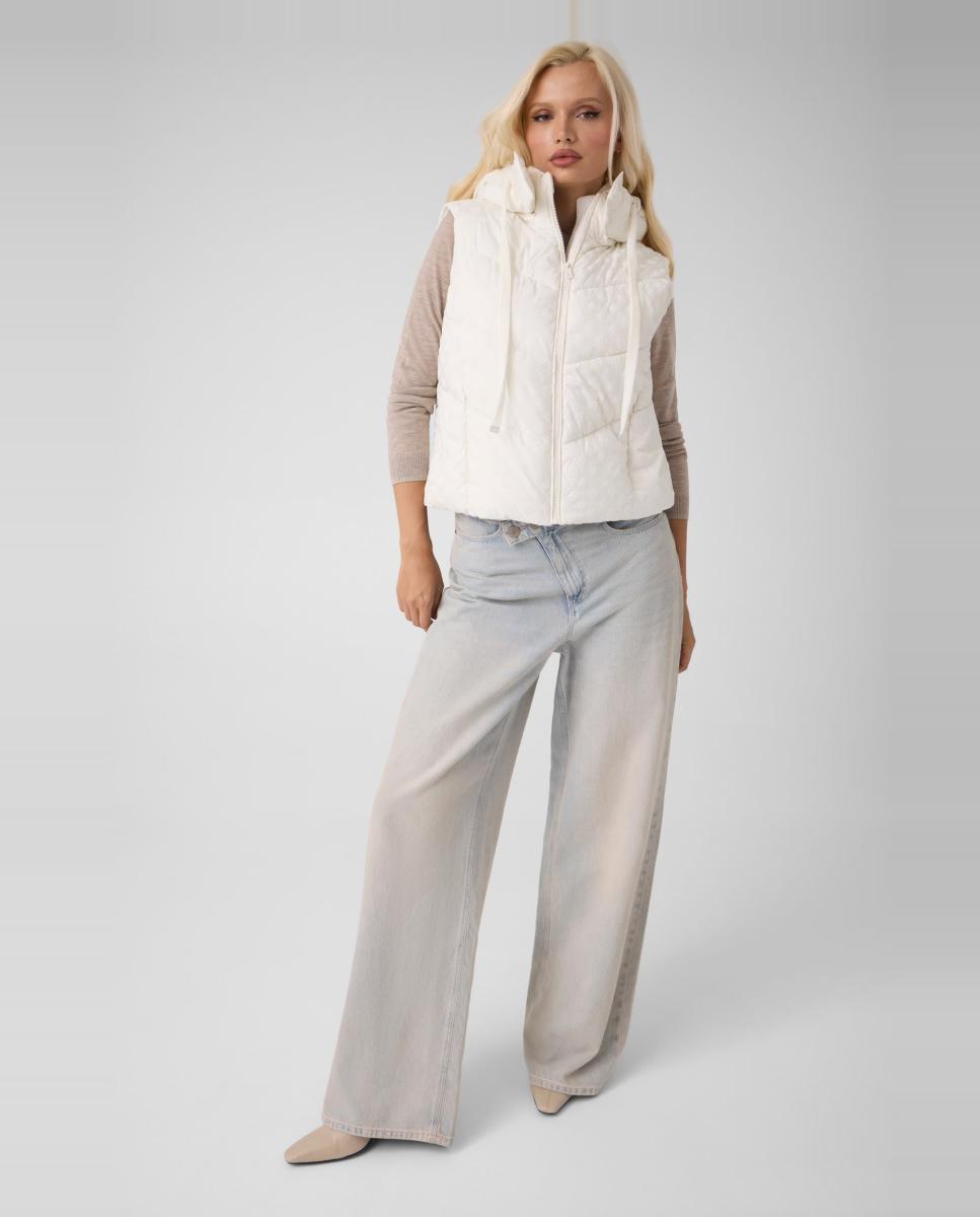 Colete acolchoado Creme-2