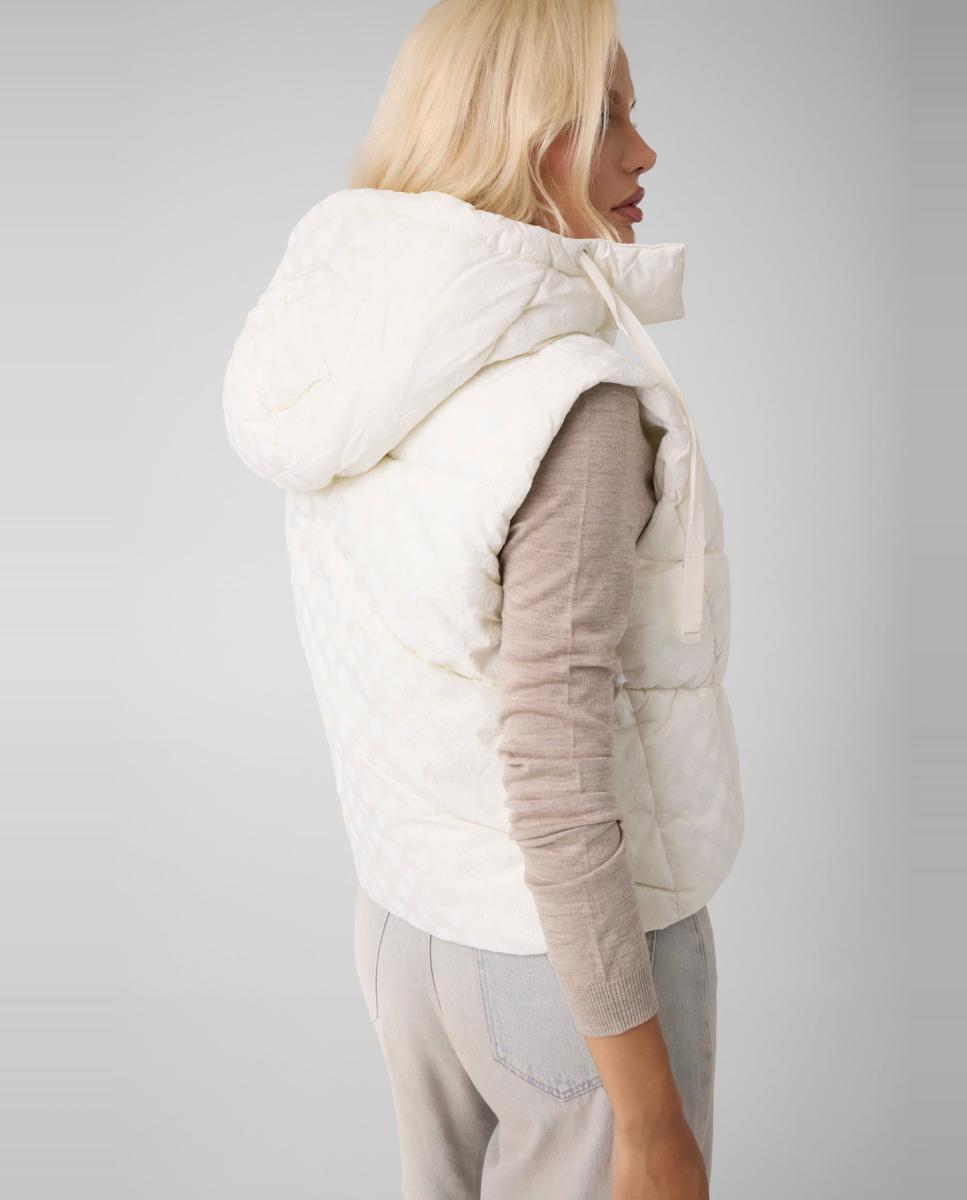 Colete acolchoado Creme-4